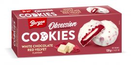 Bergen Cookies Red Velvet White 128g
